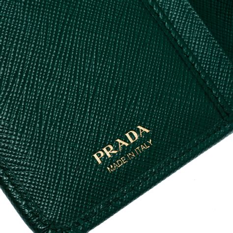 prada green wallet